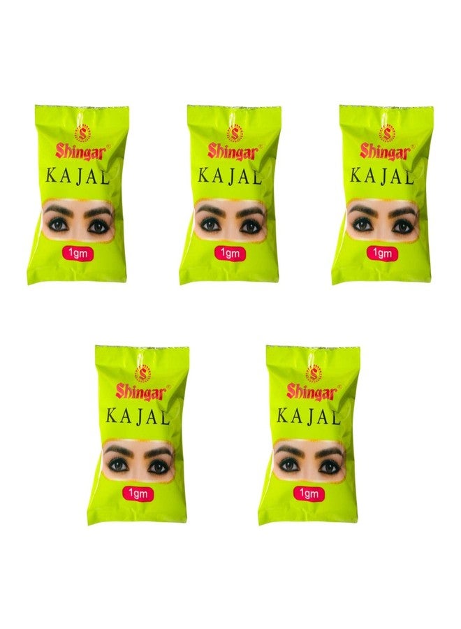 Shingar Kajal | Bold Black | 1g Each | Smooth & Long-Lasting Formula | Pack of 5 - Image 4