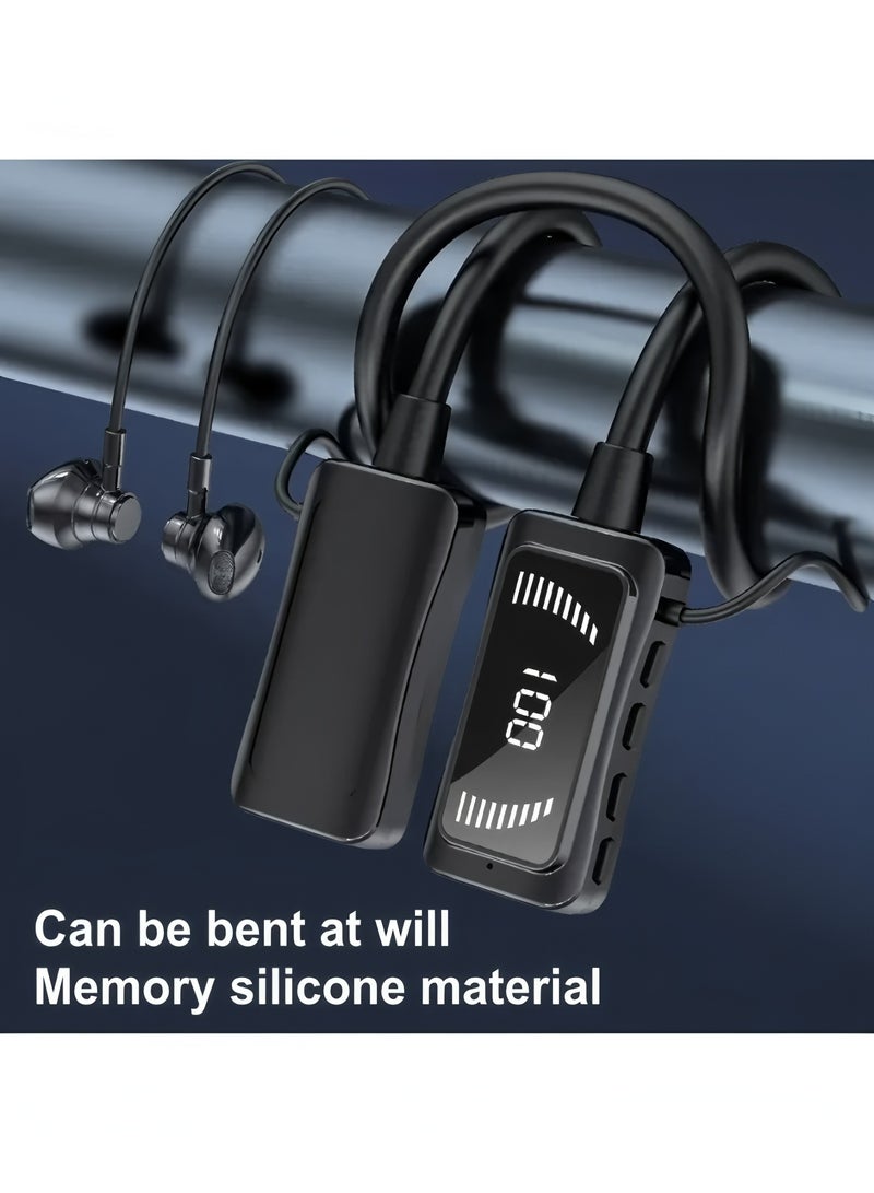 Flyview Wireless Neckband Bluetooth Earphones Headphones Outdoor Sports Running Study Headset with Microphone Wireless Bluetooth Headset - Image 4