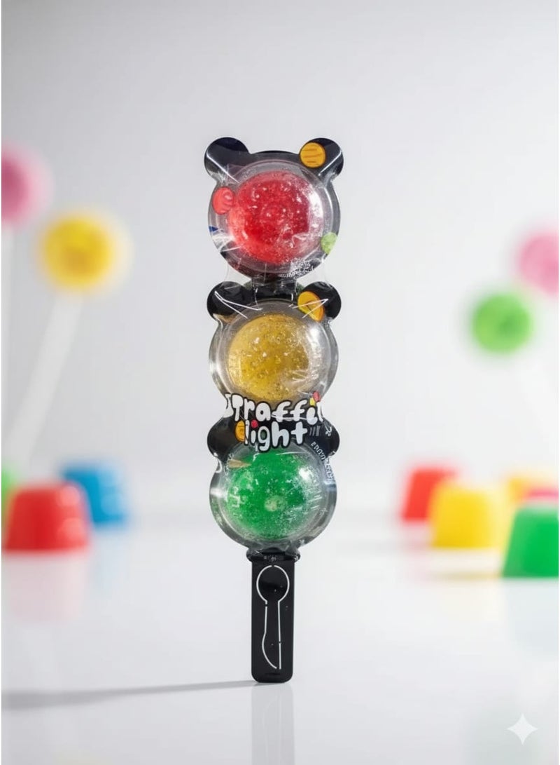 ترفيك جيلي ترام المرور بثلاث نكهات – جيلي للأطفال بشكل إشارة مرور - Image 1
