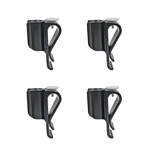 PCTC 4 Pack Golf Club Bag Clips On Putter Clamp Holder Organizer Value Durable Plastic Black Putting Clip Golf Accessories for Men Women Golfer - Image 1