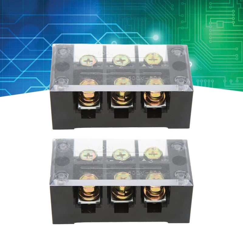 3 بت 600 فولت 60 أمبير كتلة طرفية ذات تيار كبير سهلة الأسلاك دائرة أرضية غلاف جهاز كمبيوتر - Image 4