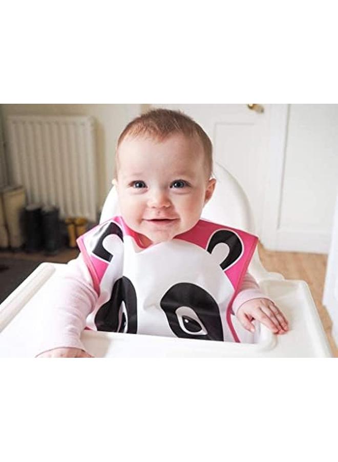 Nuby Waterproof Easy To Clean Bibs For Babies And Toddlers 6Months Plus Piece Of 1 Pink - Image 4