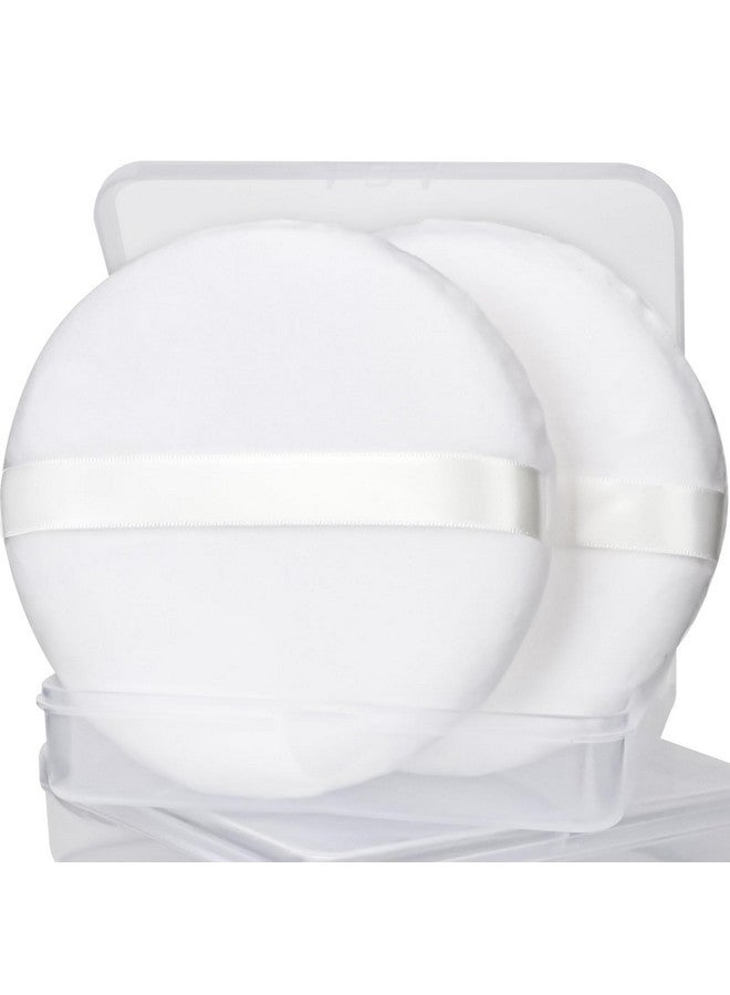WSYUB Powder Puff, 4.33’’ Powder Puff For Body Powder,Large Body Powder Puff,Body Powder Puff And Container - Image 1