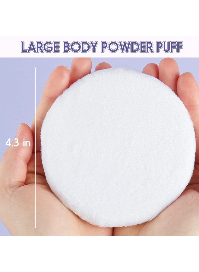 WSYUB Powder Puff, 4.33’’ Powder Puff For Body Powder,Large Body Powder Puff,Body Powder Puff And Container - Image 2