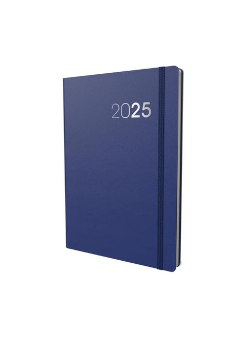 Collins Legacy 2025 Planner - A5 Week To View Diary - Blue- (CL53.15-25) - Professional Weekly Planner with Soft Touch Cover