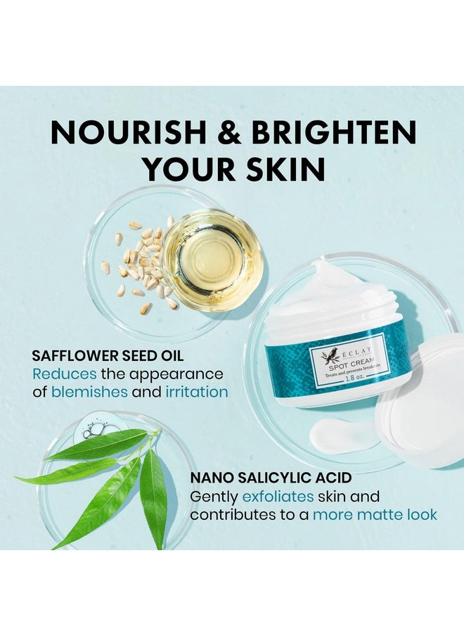 Eclat Skincare - Eclat Skincare Spot Treatment for Face - Salicylic Acid Pimple Spot Treatment for Face - Spot Cream Pimple Cream Facial Blemish Spot Treatment - Cystic Hormonal Spot Treatment Face Moisturizer - Image 1