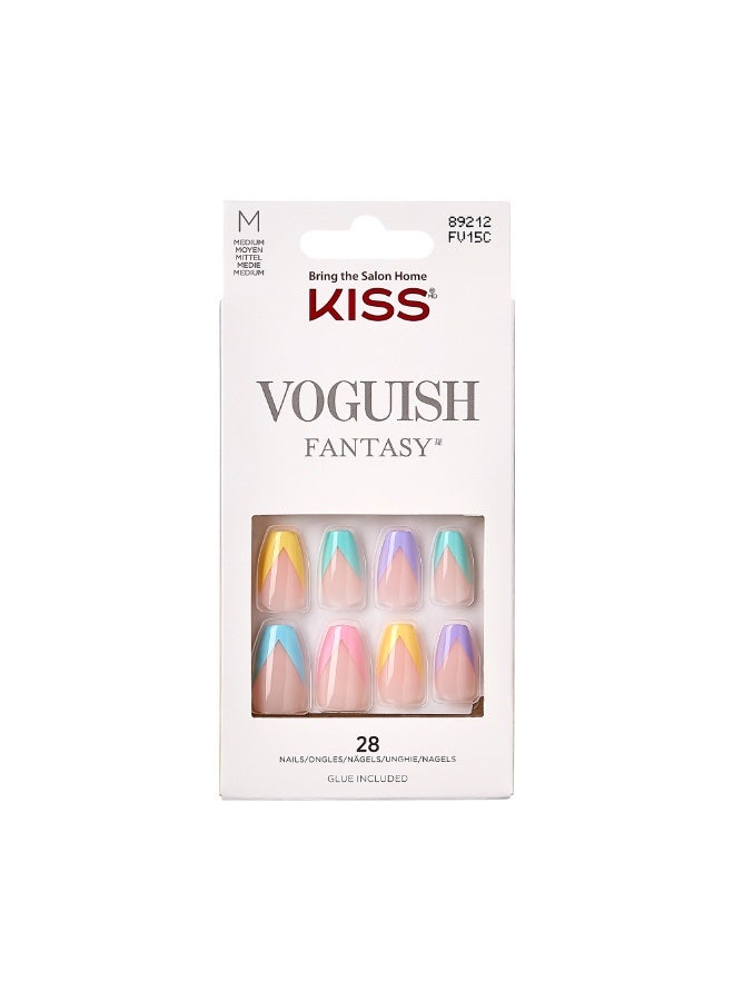 Kiss Voguish Fantasy Nails- Medium Length FV15C - Image 1