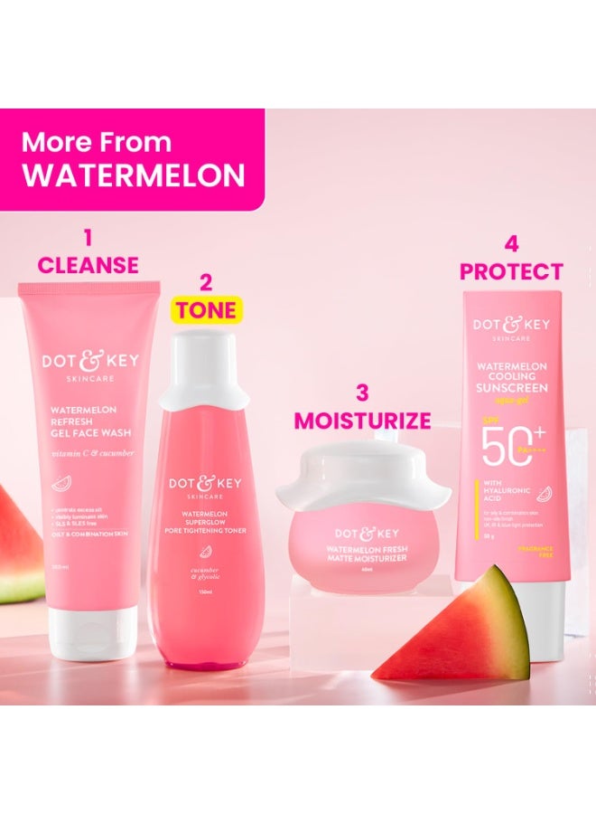Dot & Key Watermelon SuperGlow Glycolic Face Pore Tightening Toner | for Glowing Skin | Alcohol Free, Toner for Uneven Skin Tone | For All Skin Types | 150 ml - Image 2
