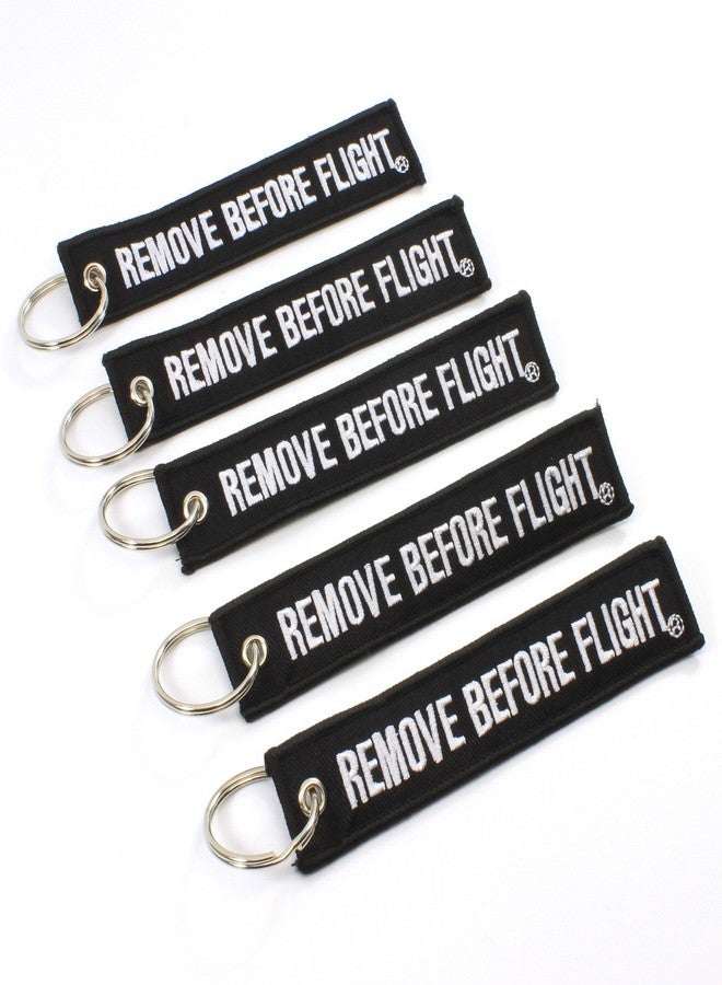 روتاري13بي1 سلسلة مفاتيح Rotary13B1 Remove Before Flight - أسود - عبوة من 5 قطع - Image 2