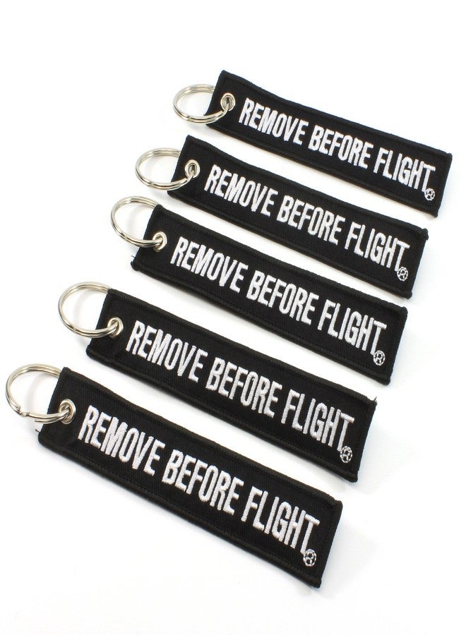 روتاري13بي1 سلسلة مفاتيح Rotary13B1 Remove Before Flight - أسود - عبوة من 5 قطع - Image 3