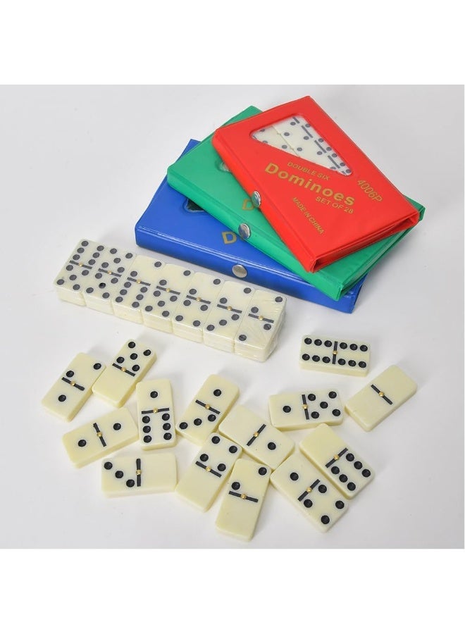 BJM Adult Domino Set Classic Board Games Classic Family Board Games for Adults and Families for Beginner Players (Random Color) - Image 3