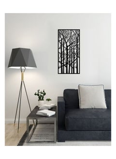 Home Gallery Decorative Forest trees in winter wooden wall Art 40X80 cm  - Image 1