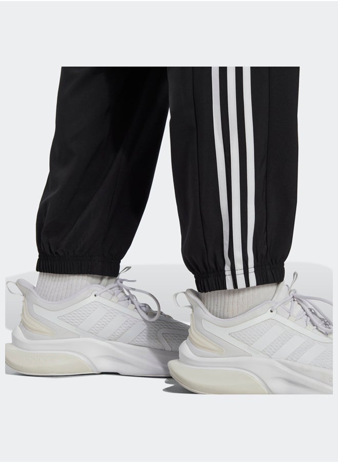 Adidas - Aeroready Essentials Elastic Cuff Woven 3-Stripes Tracksuit Bottoms - Image 1