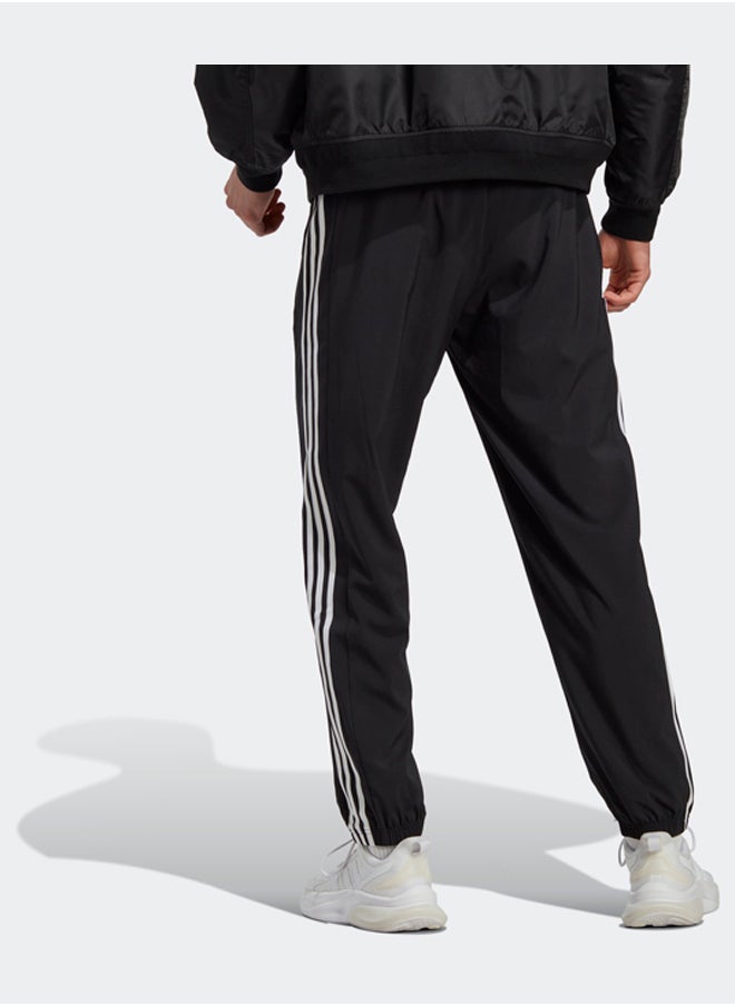 Adidas - Aeroready Essentials Elastic Cuff Woven 3-Stripes Tracksuit Bottoms - Image 1