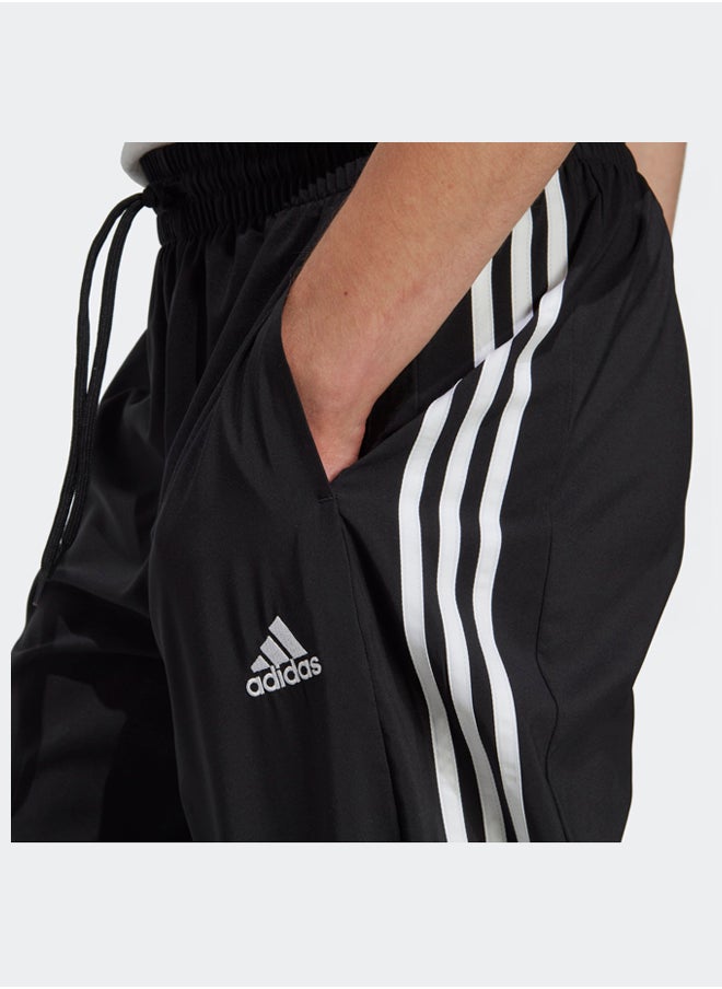Adidas - Aeroready Essentials Elastic Cuff Woven 3-Stripes Tracksuit Bottoms - Image 1