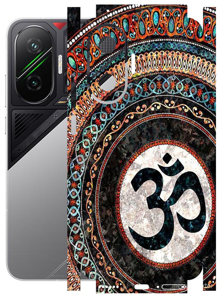 AtOdds غطاء ملصق موبايل | متوافق مع Poco F7 (5G) | مقاوم للخدوش بلمسة نهائية غير لامعة | تغطية كاملة لجميع الجوانب وحماية الكاميرا (OM) - Image 1