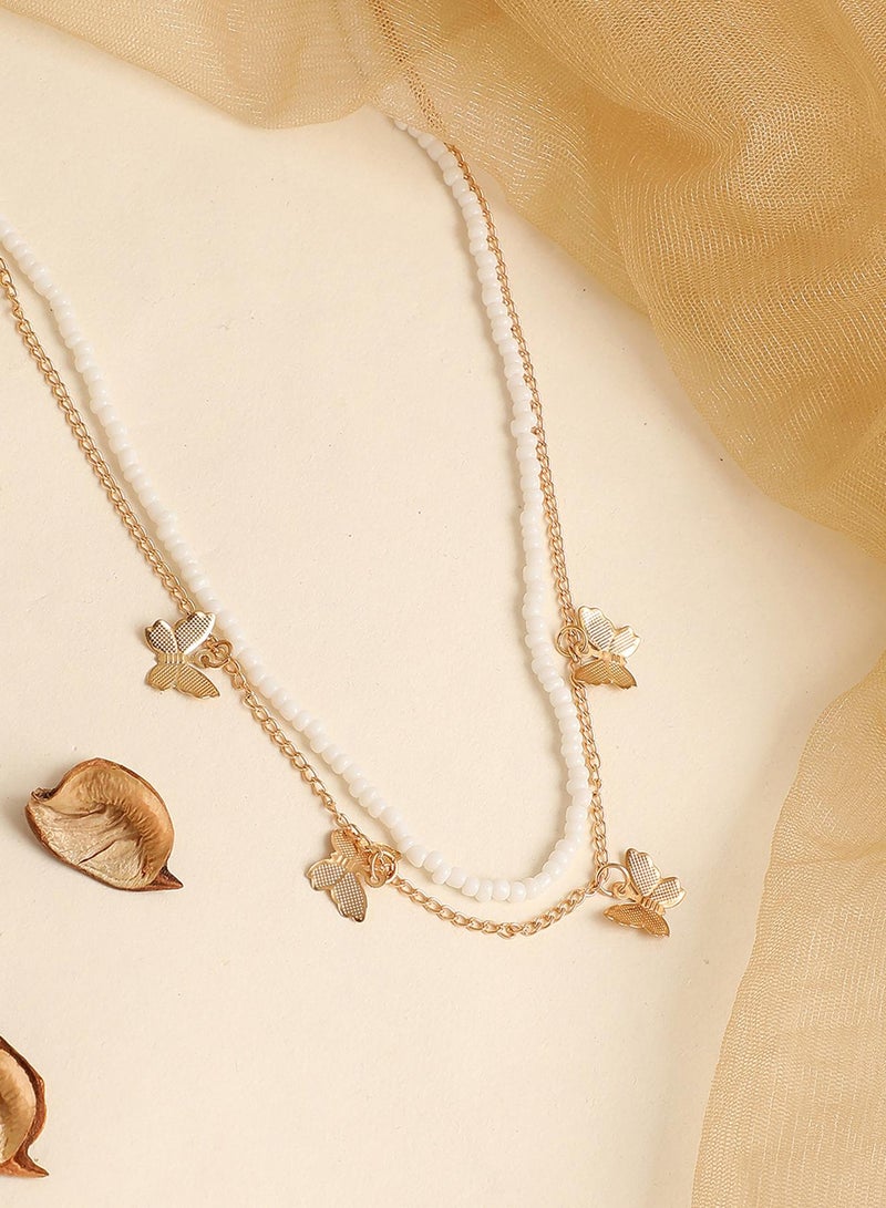 SOHI Casual Multi-Layer Artificial Necklace Jewellery  - Image 4