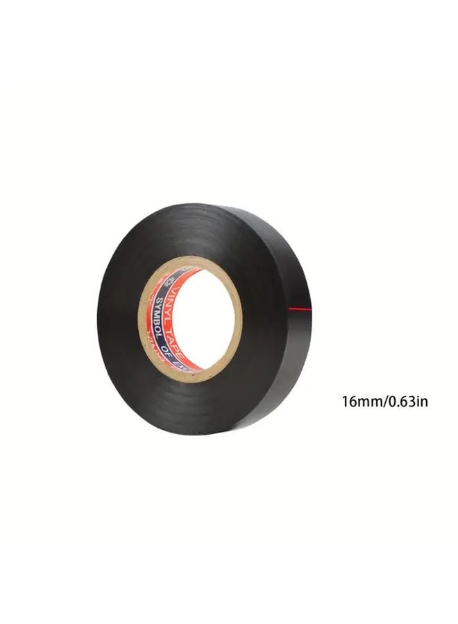 5 قطع شريط عازل كهربائي أسود 16 مم × 16 م مقاوم للماء من البولي فينيل كلوريد لأسلاك السيارات - Image 3