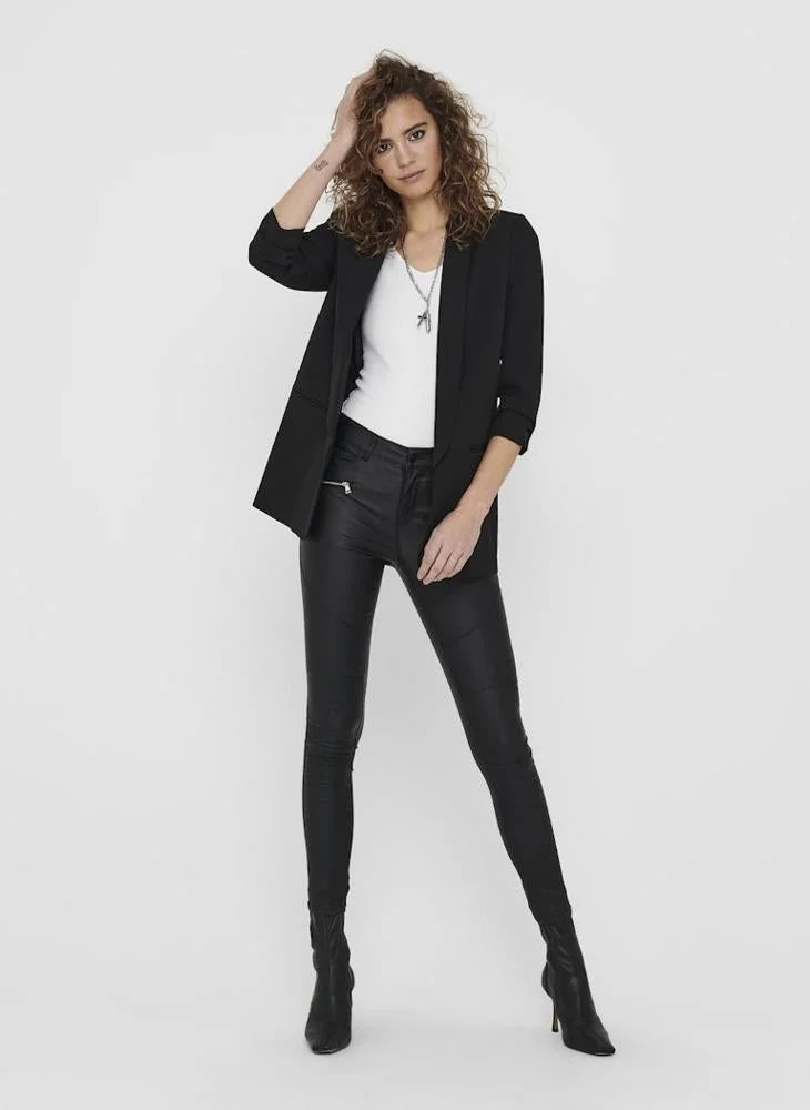 ONLY Ruched Sleeve Relaxed Fit Blazer