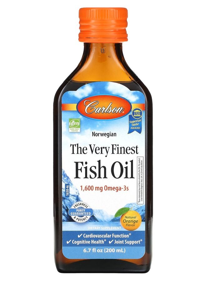 Norwegian The Very Finest Fish Oil Natural Orange 6.7 fl oz (200 ml)