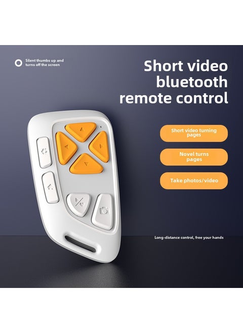 Wireless Bluetooth P4 Remote Shutter Multi-Function Silent Camera Control Black [third generation upgrade silent version of independent boxed]]