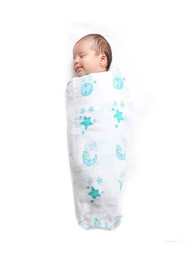 Newborn Swaddle Blanket Wrap | Baby Swaddle Wrap Sleep Sacks for Baby Girls Boys | Baby Swaddle 0-6 Months essentials | Organic Cotton Muslin Baby Wrap Swaddle With Sky Theme Of Moon And Earth - pzsku/Z946D5FBF98D6E537999DZ/45/_/1734758272/360eec5c-296a-48e0-901d-37263008fb76