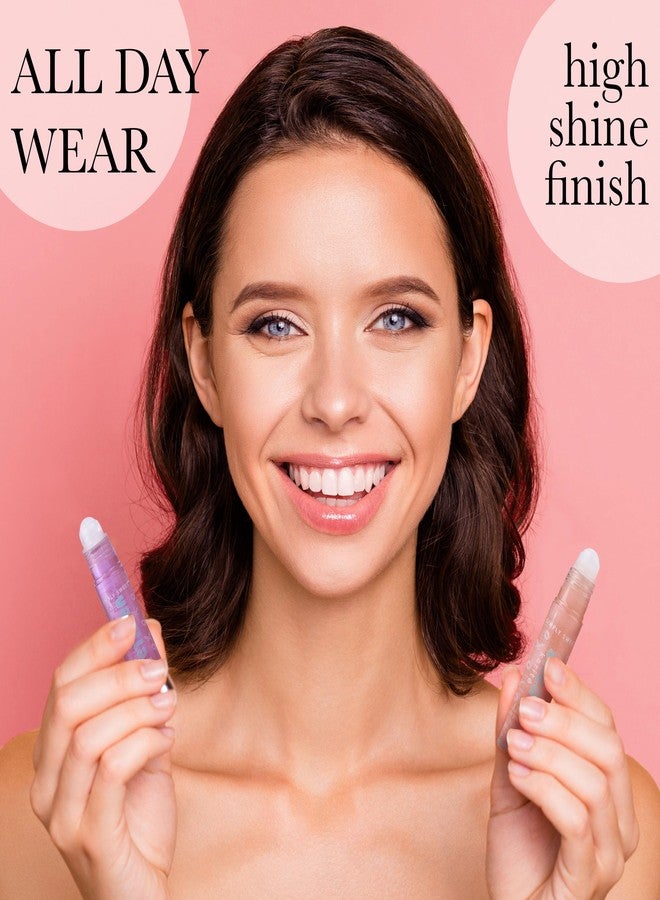 EXPRESSIONS 7pc Lip Oil Collection - High Shine Lip Glow w/Essential Oils, Hydrating Roll On Lip Oils Infused w/Essential Oils - Rollerball Lip Oils, Vitamin Enriched Lip Glow Oil Set - Image 3