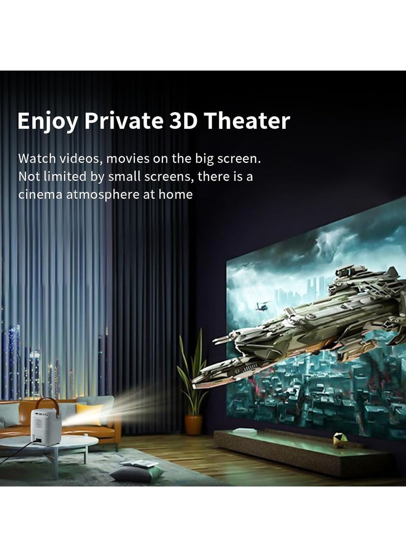 Umiio Portable Wifi Projector Android and Bluetooth Intelligent 50-150 Inches Screen Projector 1200 Lumens  - Image 4