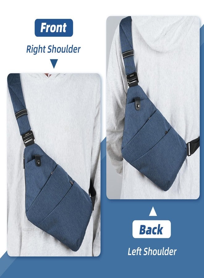 VADOO Sling Bag - Anti-theft Crossbody Shoulder Bag for Men and Women, Basic Version-navy Blue, One Size, Crossbody Shoulder Bag - Image 3