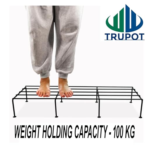 TRUPOT Multiple Black Metal Plant Stand | Plant Stand for Balcony | Outdoor Indoor planter (Set of 4) - Image 2