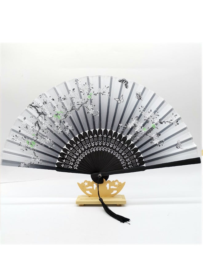Ancient Folding Bamboo Fan Chinese Style Foldable Fan Student Gift Fan - Image 1