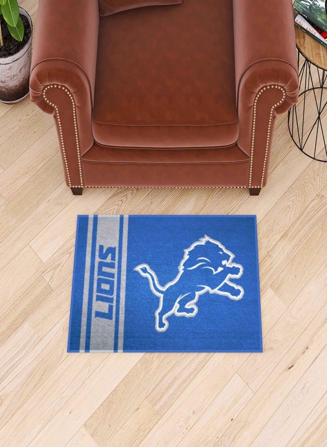 FANMATS 8241 NFL - Detroit Lions Starter Mat Accent Rug - 19in. x 30in. | Sports Fan Home Decor Rug and Tailgating Mat Uniform Design - Image 2