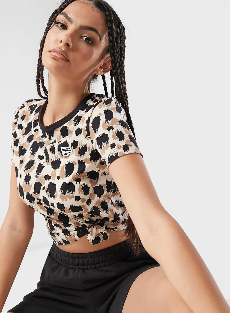 PUMA Downtown Aop Slim T-Shirt