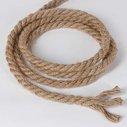 Tenn Well 10mm Jute Rope, 50 Feet 3/8 inch Heavy Duty and Thick Twine Decorative Rope for Crafting, Cat Scratch Post, Gardening, Farmhouse Decor, Home Decor - Image 3