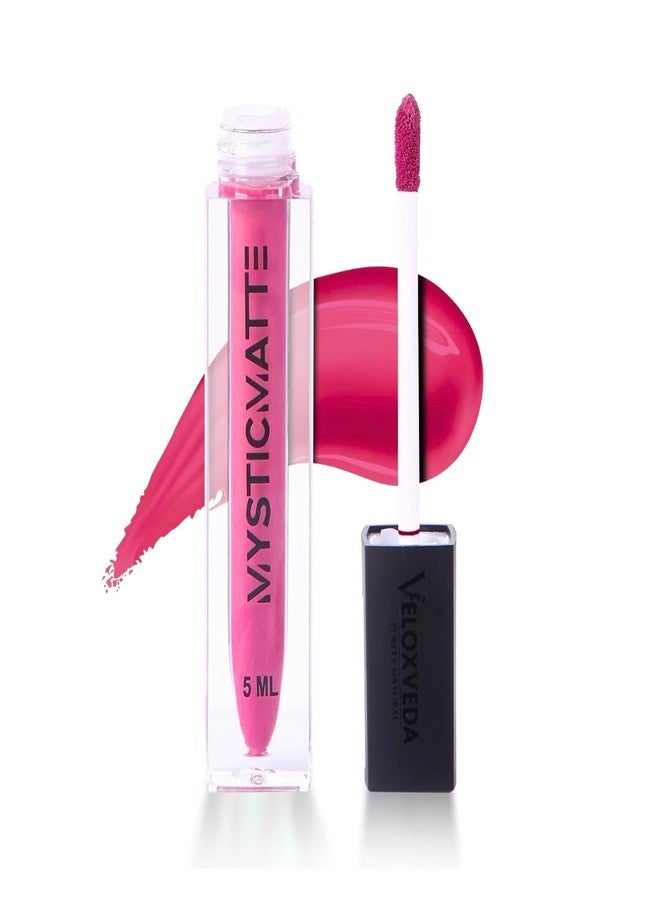 Veloxveda Mystic Matte Liquid Lipstick - Deep Berry (Shade-06), 5ml - Sophisticated Mauve Berry, Long Lasting, Waterproof & Smudge-Proof Matte Finish - Image 1