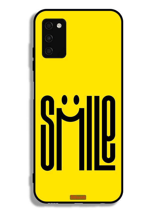 Tolwak Samsung Galaxy A03s Protective Case Cover Smile Art - Image 1