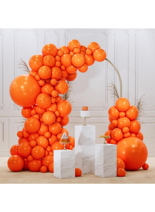 PartyWoo Orange Balloons 92 pcs Different Sizes of 18 12 10 5 Inch Orange Fall Balloon Arch Kit Garland for Thanksgiving Halloween Little Cutie Baby Shower Birthday Party Decorations Orange-Y9 - Image 1