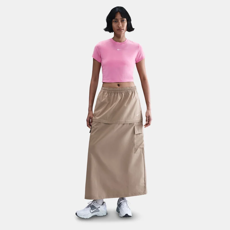 Nike Pink Women's Sportswear Chill Knit Crop Top for Women | Best Price UAE