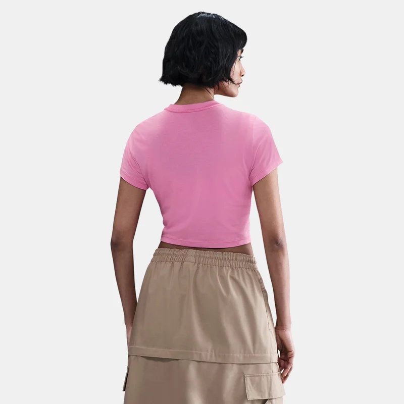 Nike Pink Women's Sportswear Chill Knit Crop Top for Women | Best Price UAE