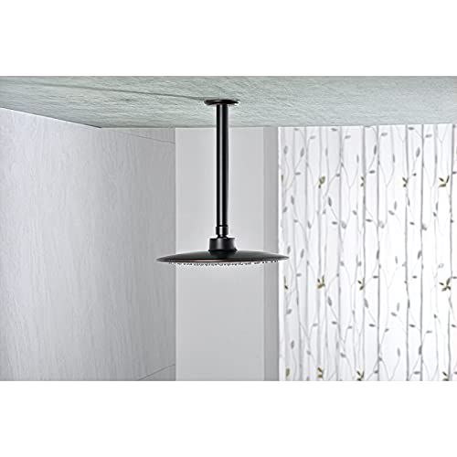 Anpean 8 Inch Shower Arm and Flange Oil Rubbed Bronze, Ceiling Mounted Shower Arm for Rain Shower Head - Image 3