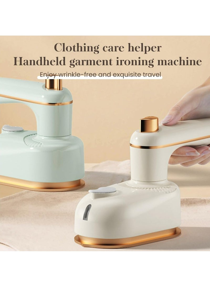 Dominy Portable Steam lron, 2-in-1 Steamer and Iron, 1000W Fast Heating in 5 Seconds, Mini Travel Iron for Clothes, Lightweight & Compact for Home, Business Trips, Hotels (Green) - Image 2