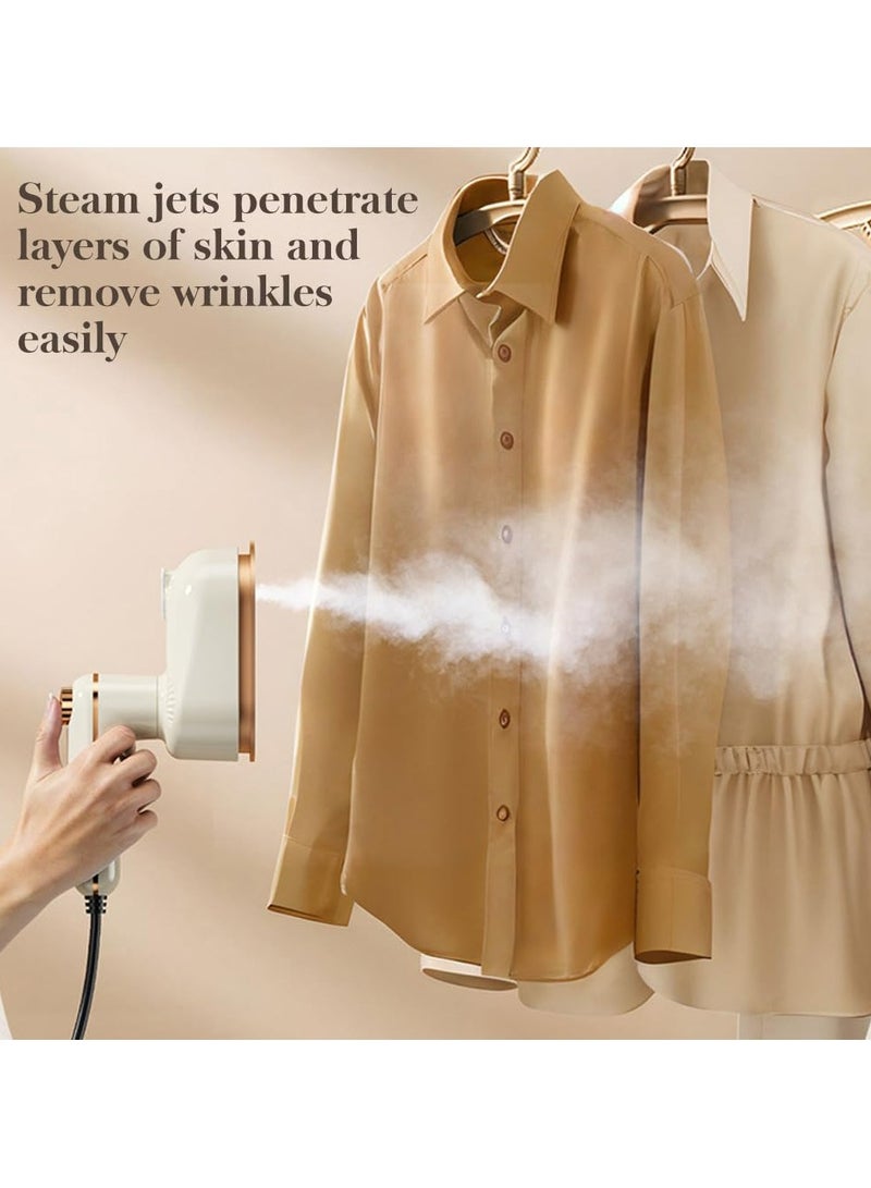 Dominy Portable Steam lron, 2-in-1 Steamer and Iron, 1000W Fast Heating in 5 Seconds, Mini Travel Iron for Clothes, Lightweight & Compact for Home, Business Trips, Hotels (Green) - Image 5