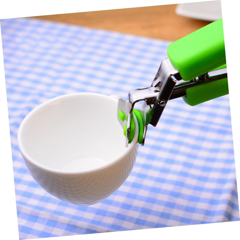 Stainless Steel Hot Plate Gripper with Skid Handle for Safe Handling Pots Bowls - Image 5
