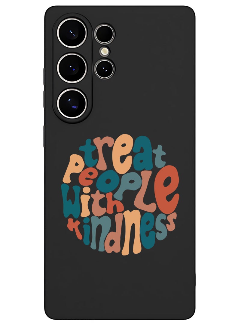 Theodor Protective Slim Fit Case Liquid Silicone Cover with Full Body Protection Anti-Scratch Shockproof Case For Samsung Galaxy S25 Ultra (Black) - TPWK-01 - Image 1