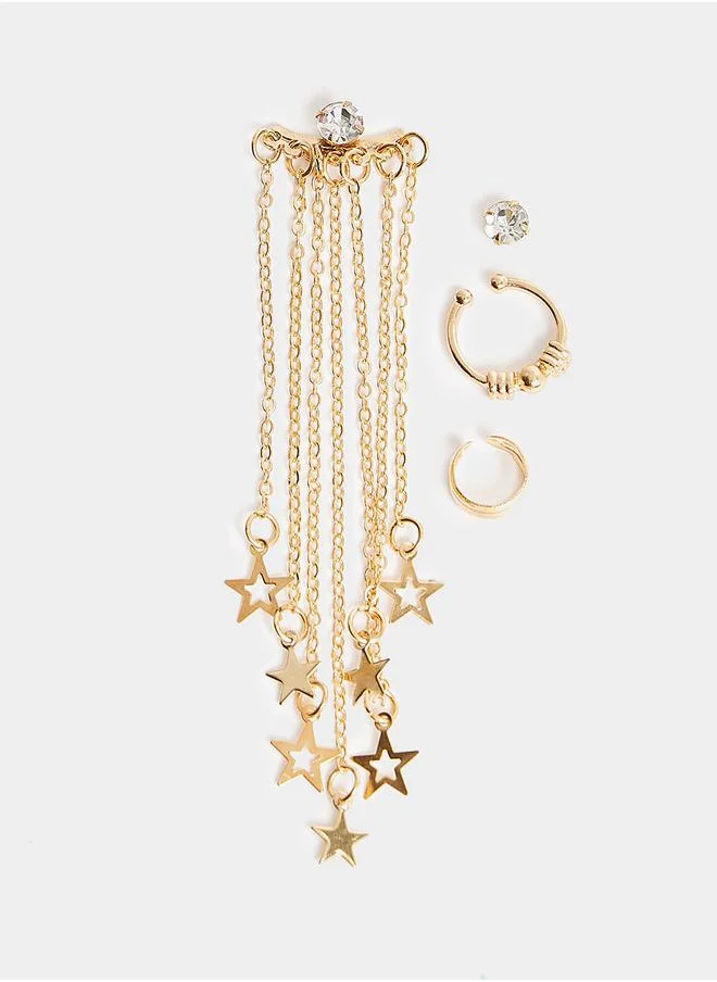 Styli Set of 4 - Assorted Star Drop Earrings
