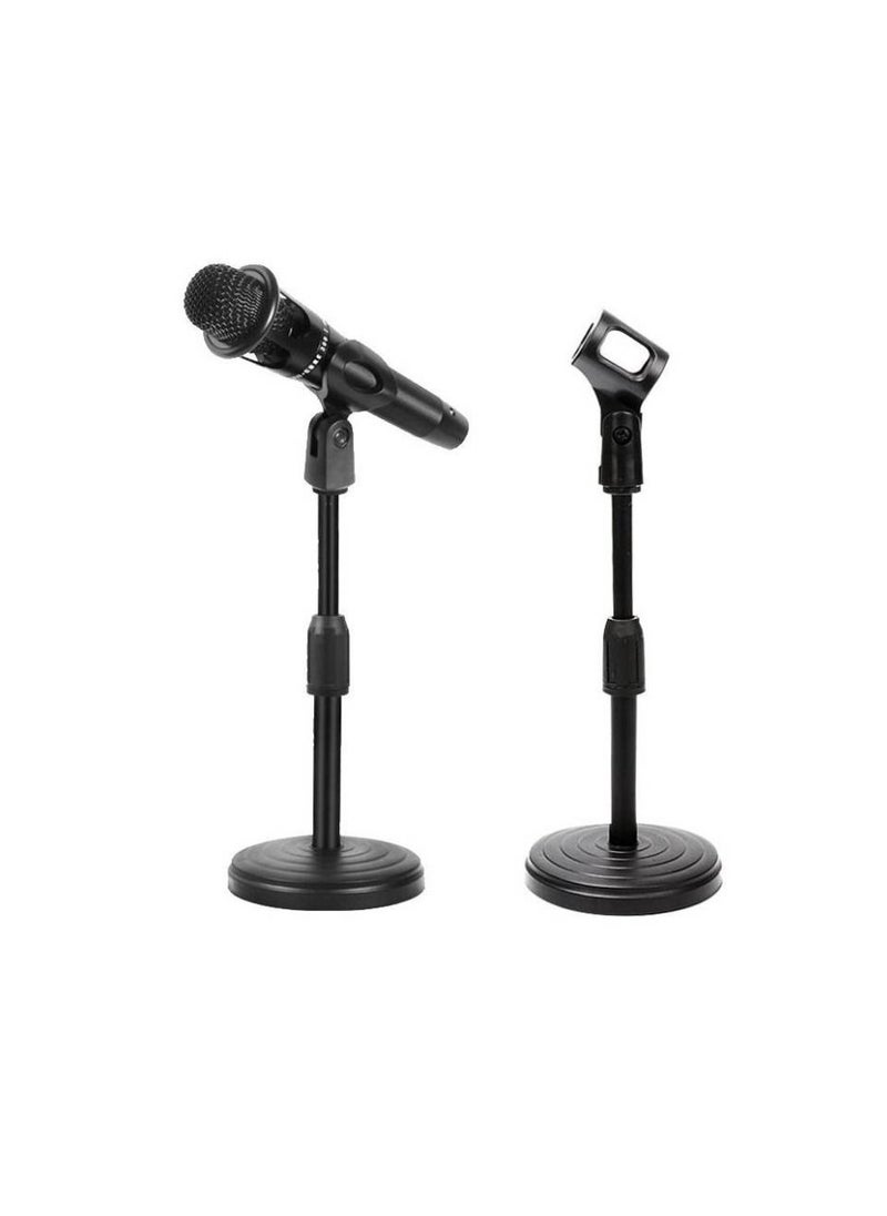 Yuwell Adjustable Desk Microphone Stand Mic Holder Black  - Image 1