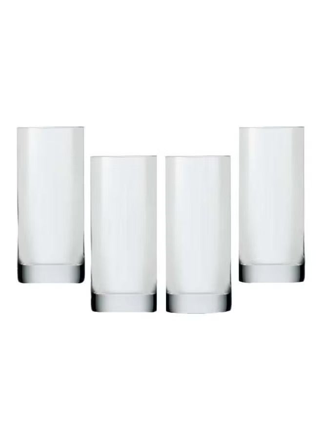 Crystalex Long Drink Glass Blues 330ml, Crystalline (Pack of 4)