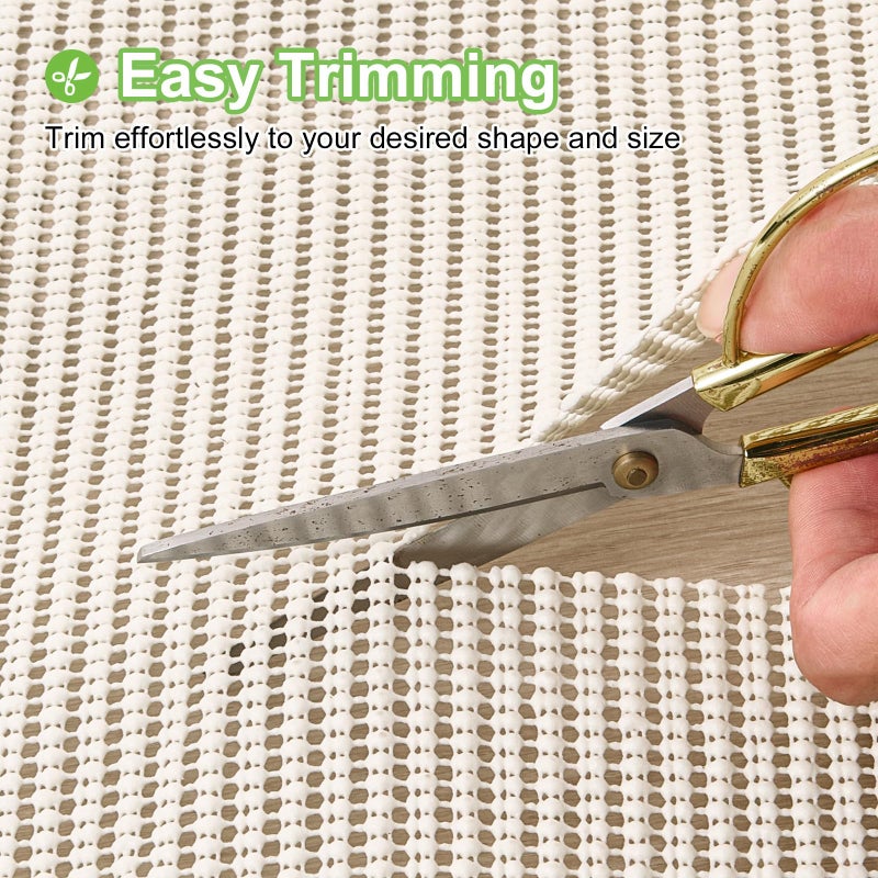 Songrey Non-Slip Rug Pad Gripper 2x3 FT, Extra Thick Carpet Pads for Hard Surfaces, Prevents Sliding and Secures Rugs, Provides Floor Protection with Comfort Cushioning - Image 4