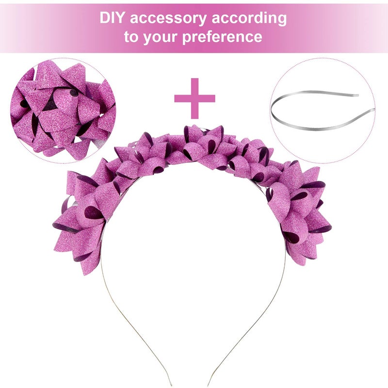WILLBOND 24 Pieces Smooth Metal Headbands Blank Metal Headbands 2 Colors DIY Craft Wire Frame Hairband for Men Women Hair Accessory - Image 3