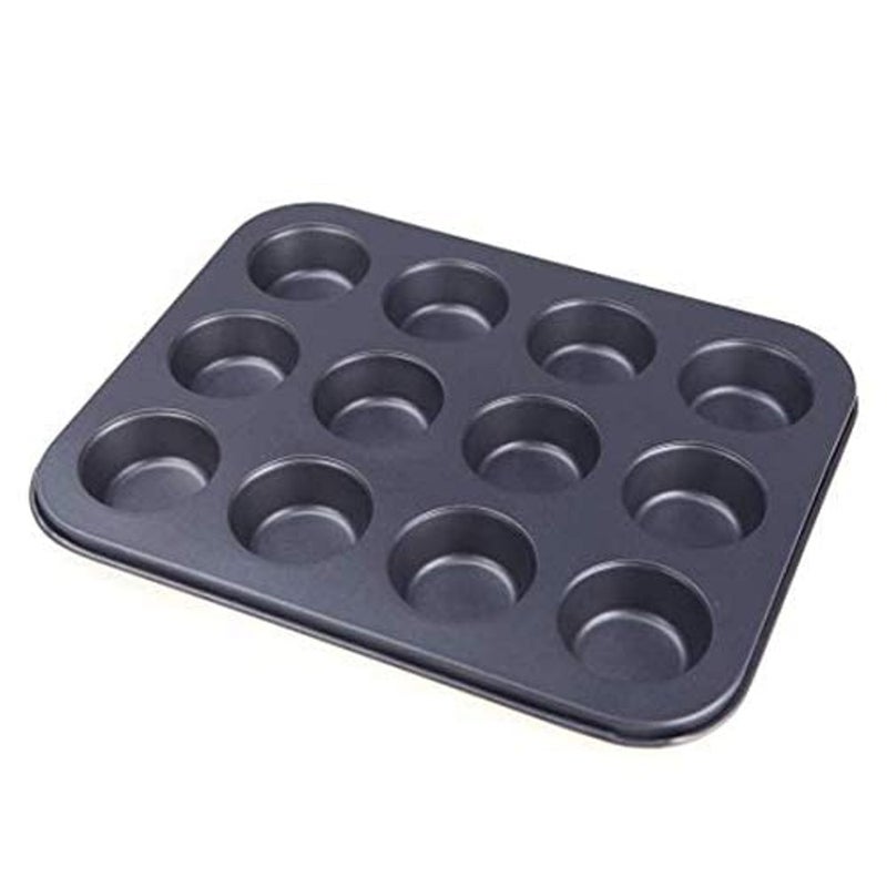 ALKAYAN Pan Muffin Cupcake Bake Mould Mold Bakeware 12 Cups Dishwasher Safe Versatile... - Image 3